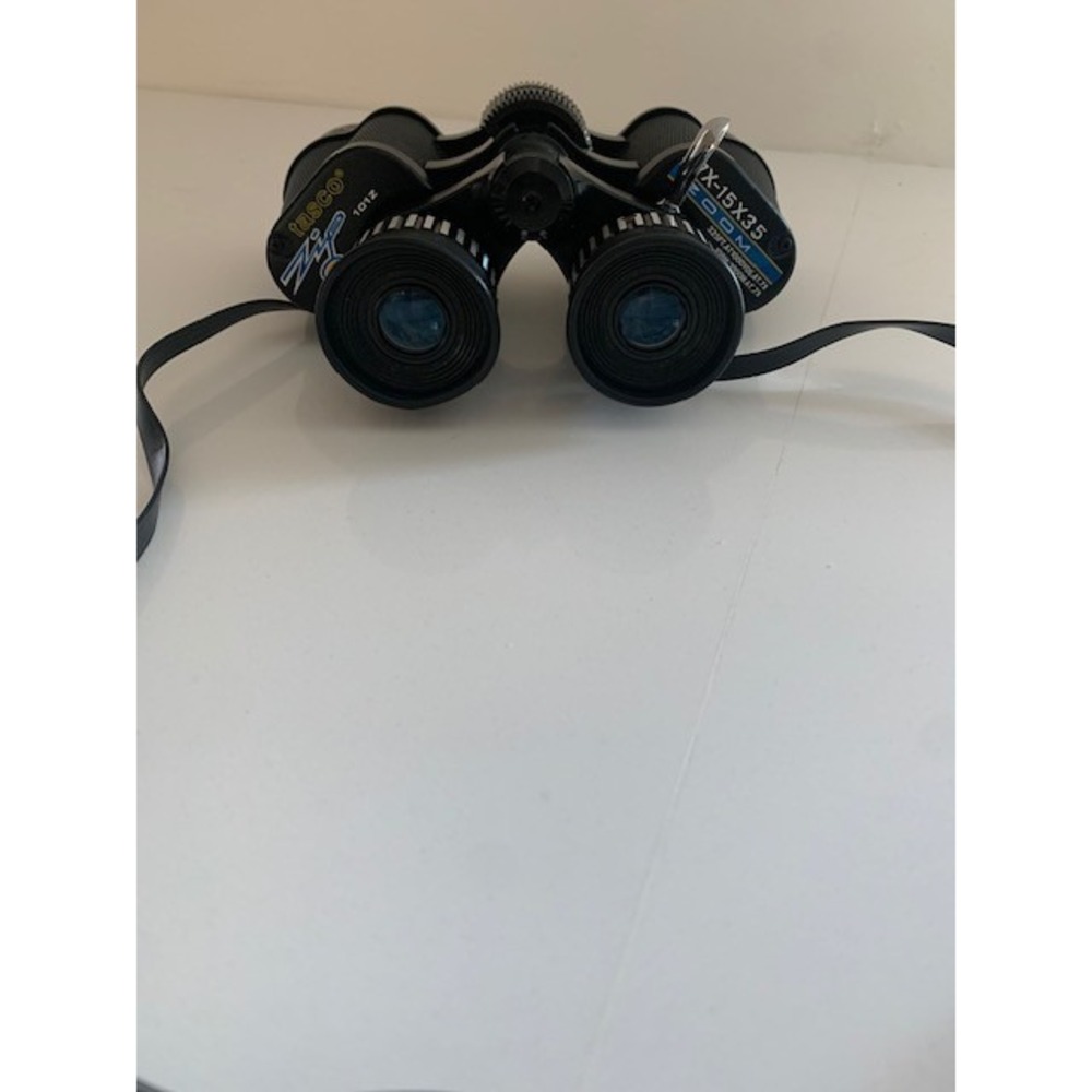 Tasco Zip 101Z Zoom Binoculars 7X-15X35mm with Case and Caps Vintage Optics - Picture 6 of 15